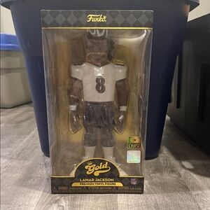 Funko Gold Lamar Jackson Vinyl Figure - Black and White